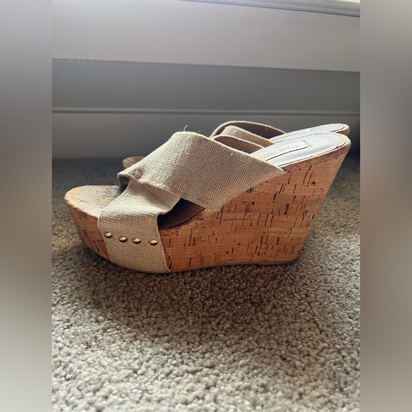 Steve Madden “Pride” Cork Wedges - Picture 4 of 13